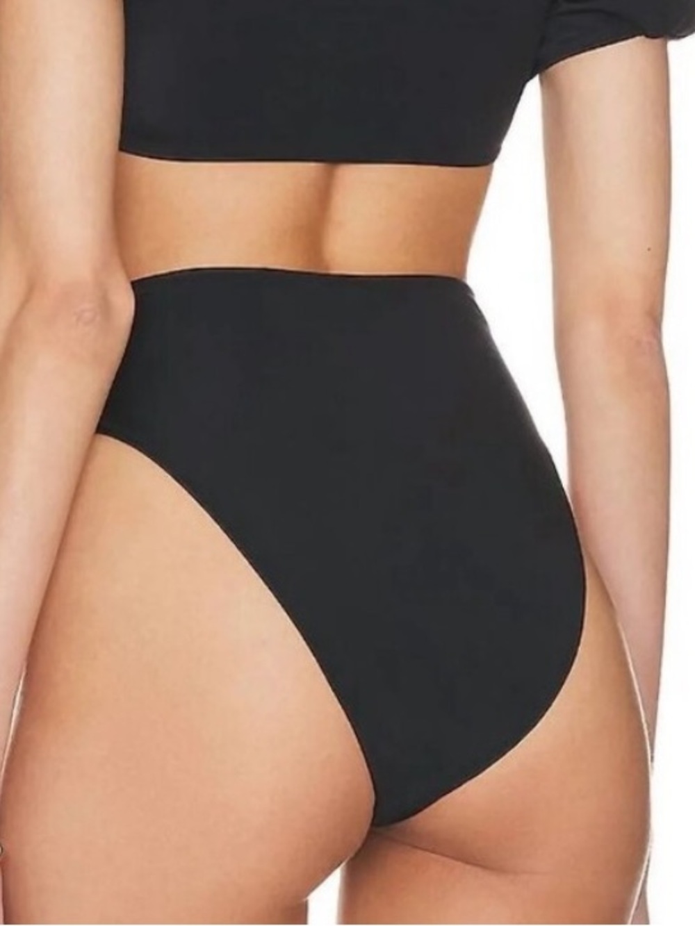 Cleobella NWT Alice Bikini Bottom X Small Black High Waist - Picture 4 of 4